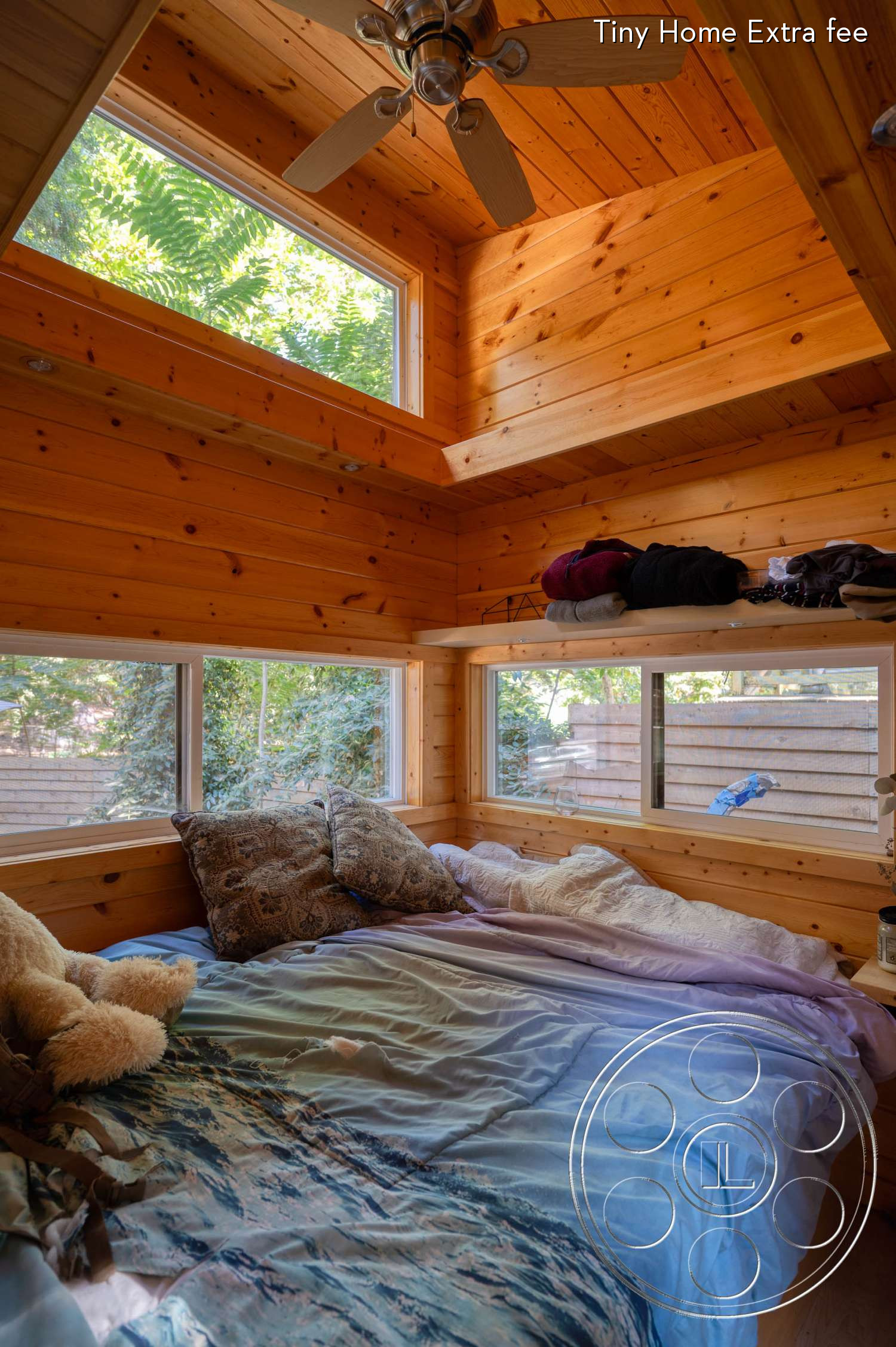 Topanga Log Cabin - Plywood, Hardwood, Ceiling Fan