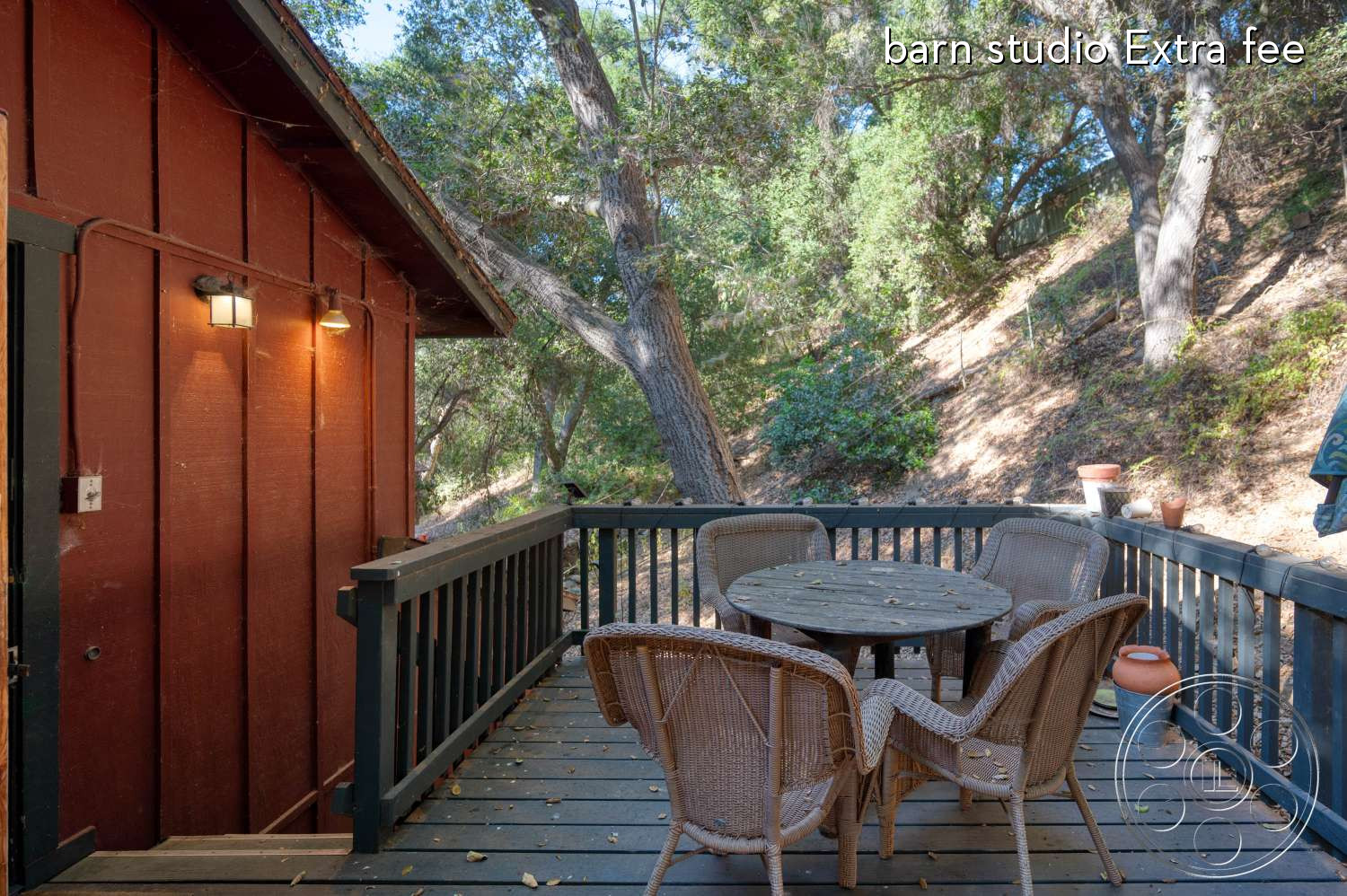 Topanga Log Cabin - Patio, Porch, Deck, Plywood, Handrail
