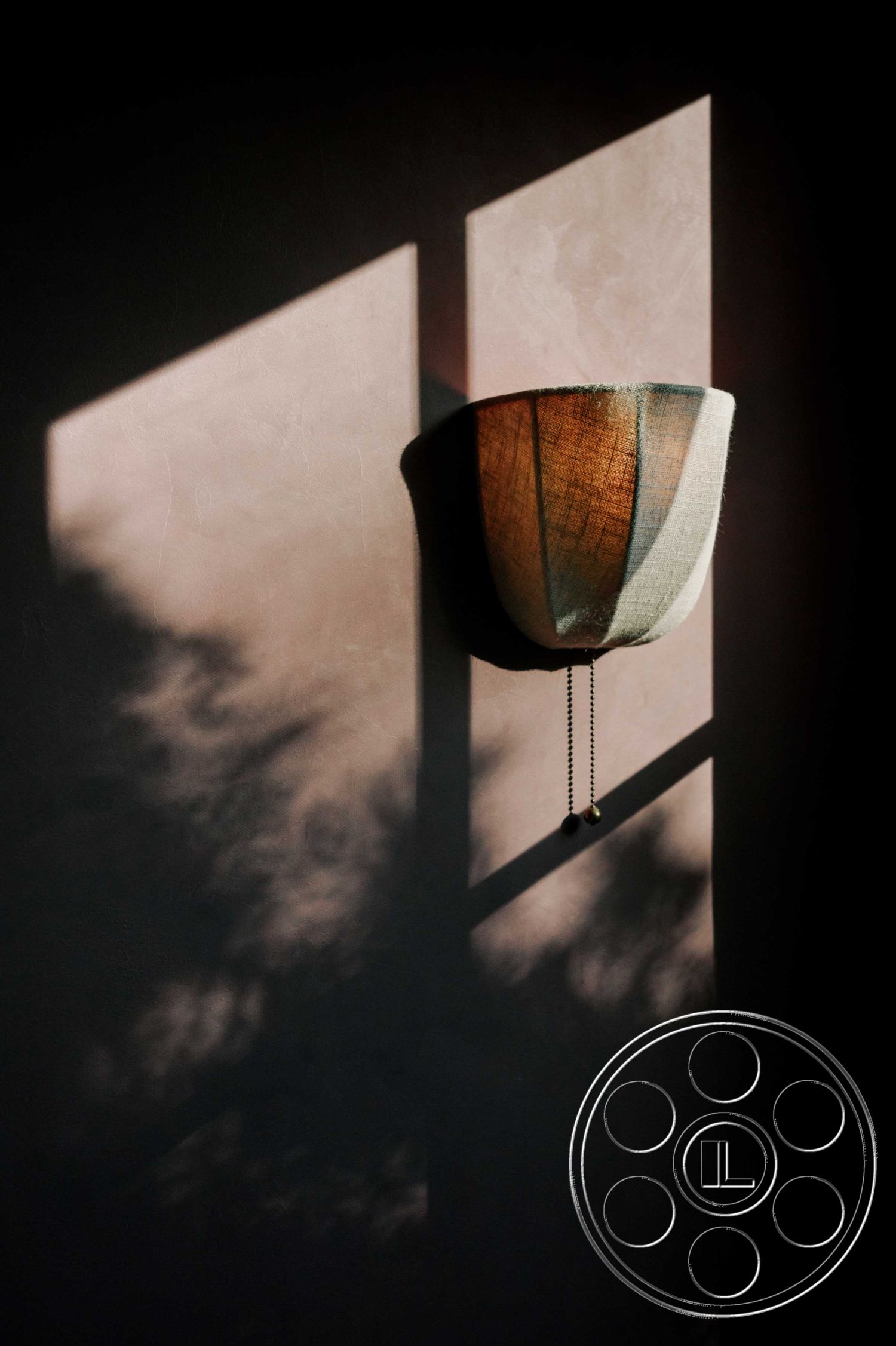 Americana 429 - minimalist aesthetic, warm color palette, textured plaster walls, contemporary lighting design, soft lighting fixture, shadow play from natural light, interior wall decor, soft shadows and highlights, elegant wall treatment, design-forward interior, artistic lighting element