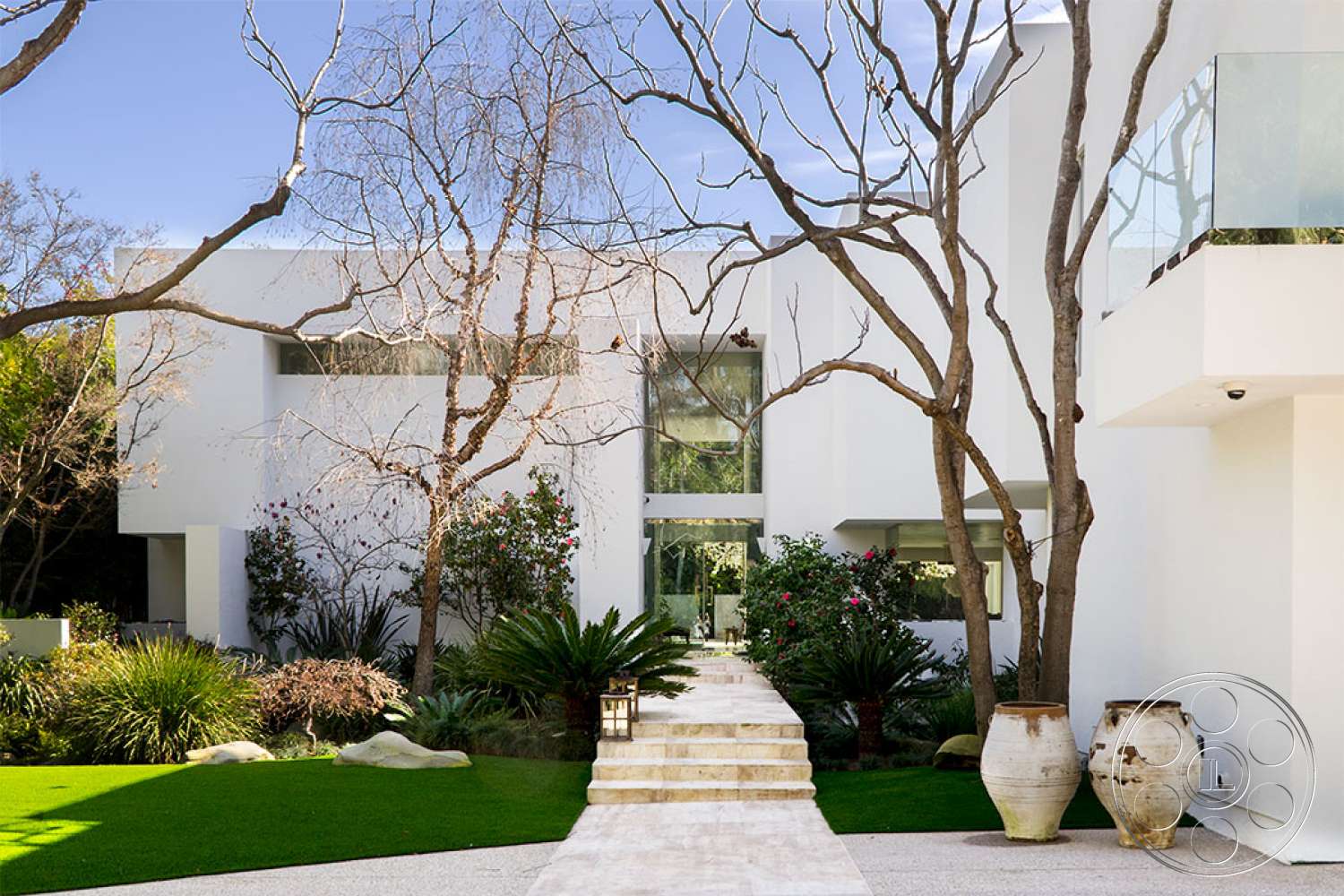 Modern 102 - plant, outdoors, flagstone, tree, vegetation, path, garden, grass