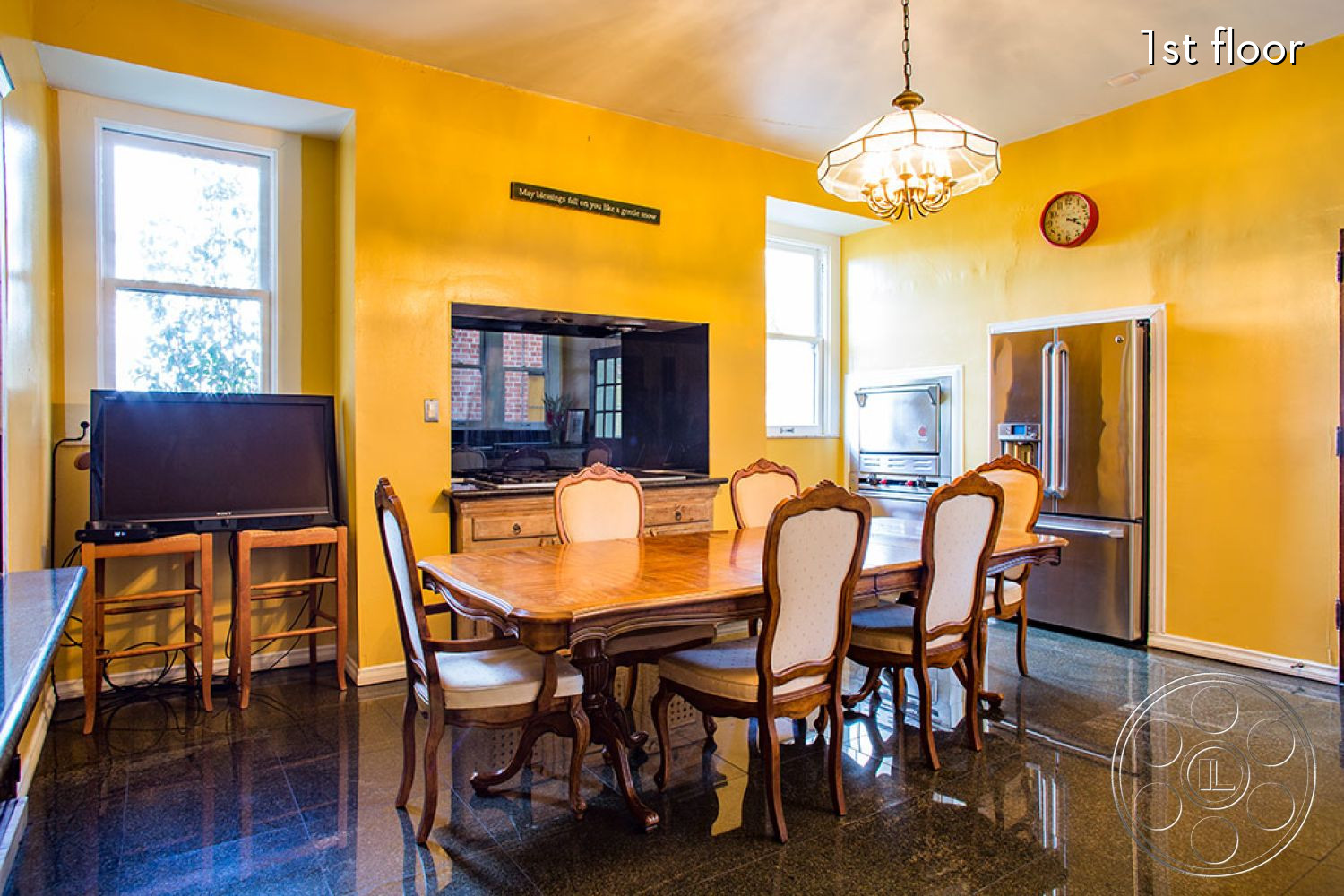 The Rosenheim Mansion - kitchen - indoors, furniture, room, chair, table, wood, kitchen, living room, plywood, hardwood, dining table