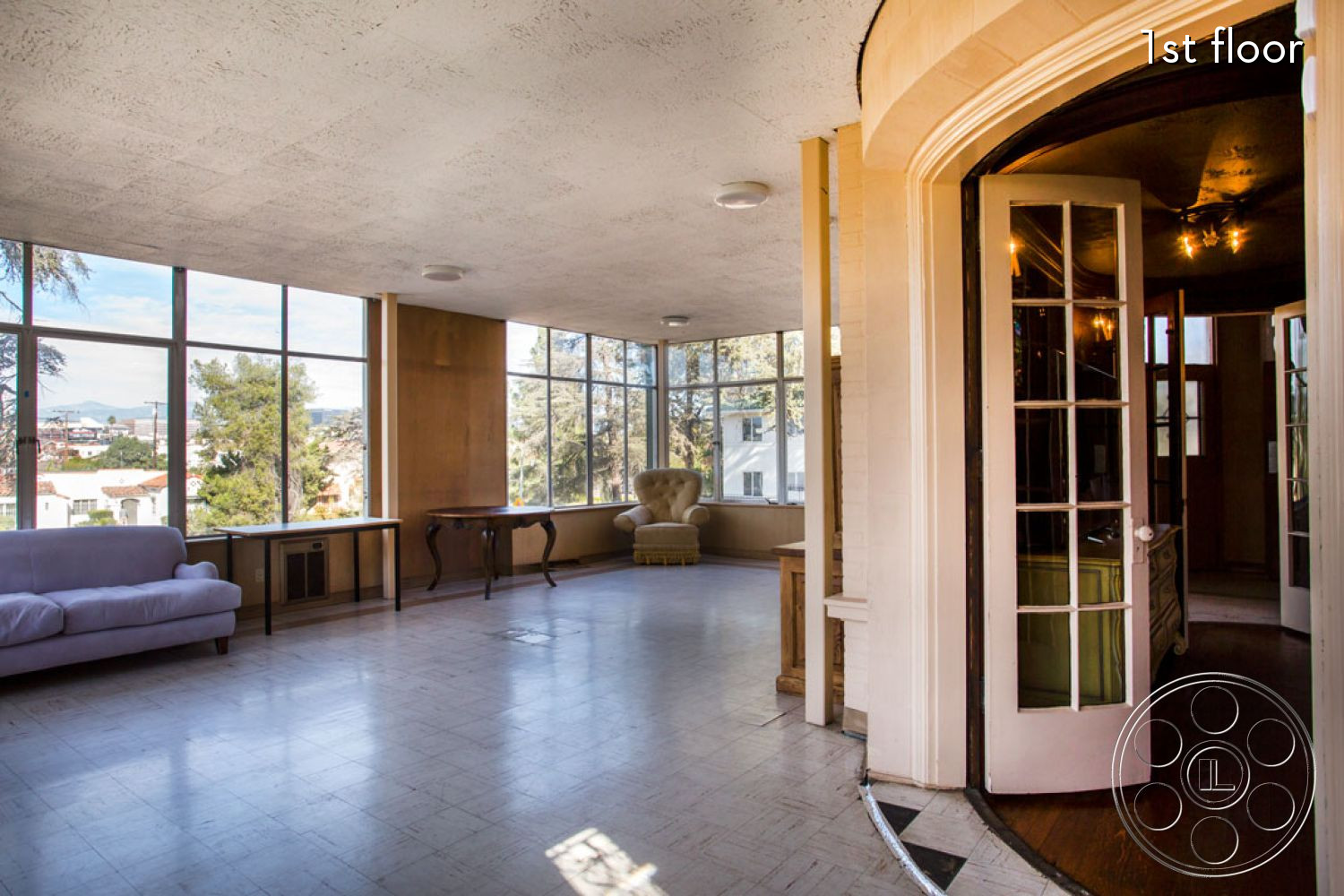 The Rosenheim Mansion - indoors, furniture, wood, door, hardwood, couch