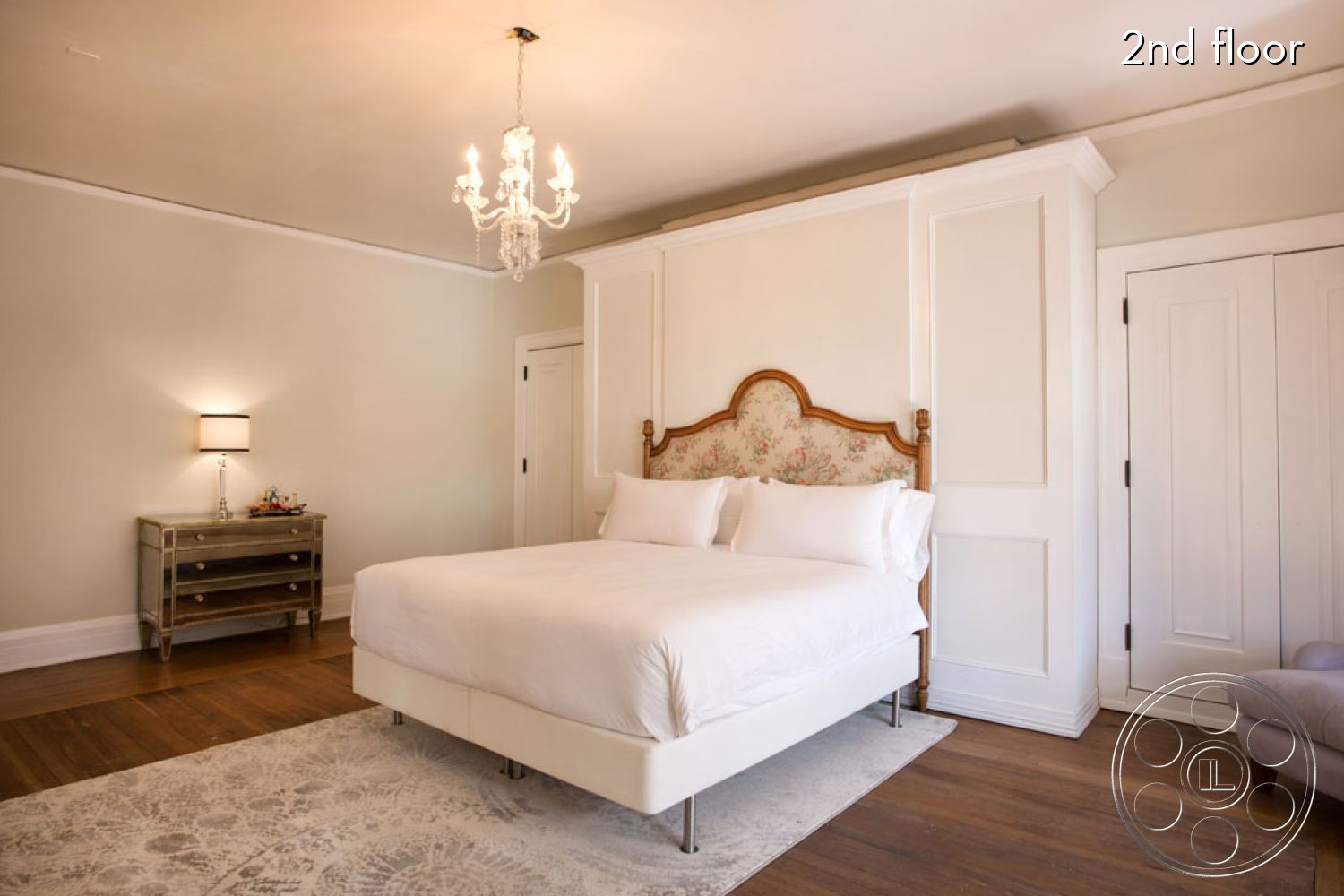 The Rosenheim Mansion - indoors, furniture, room, bed, bedroom, wood, hardwood, rug, corner