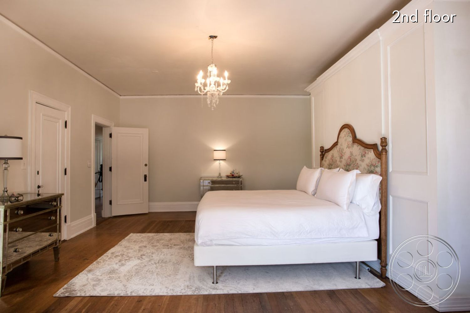 The Rosenheim Mansion - indoors, furniture, room, bed, bedroom, wood, hardwood, rug, corner
