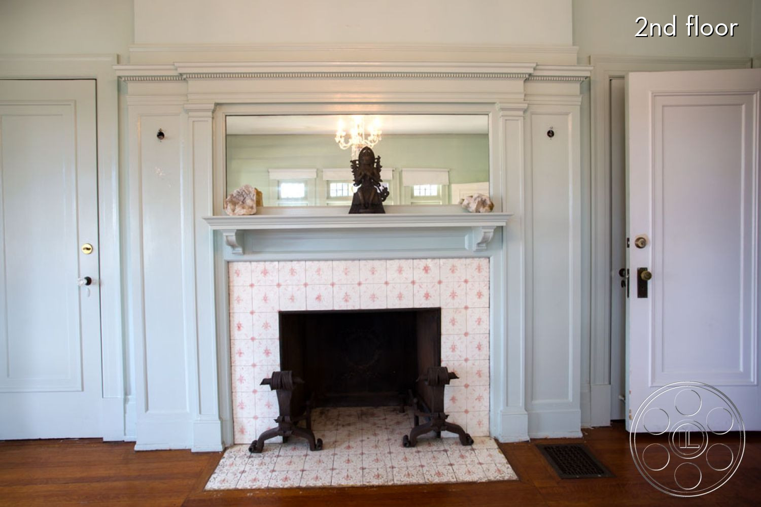 The Rosenheim Mansion - indoors, fireplace, wood, hardwood, hearth