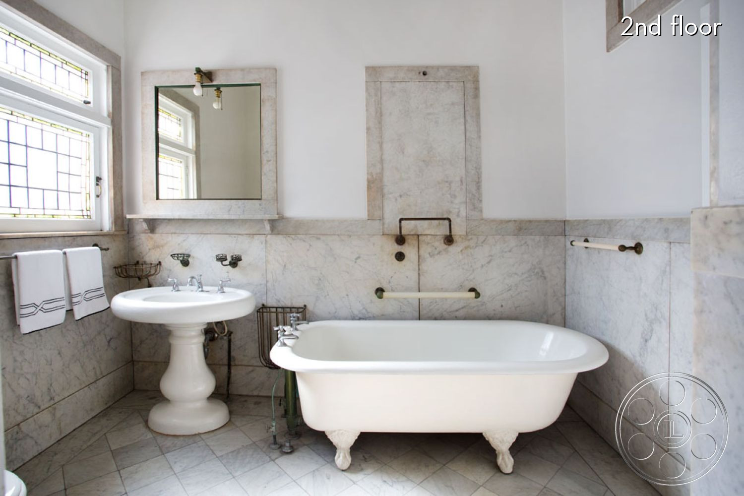 The Rosenheim Mansion - bathroom, clawfoot bathtub - bathroom, indoors, room, tub, bathtub, clawfoot bathtub