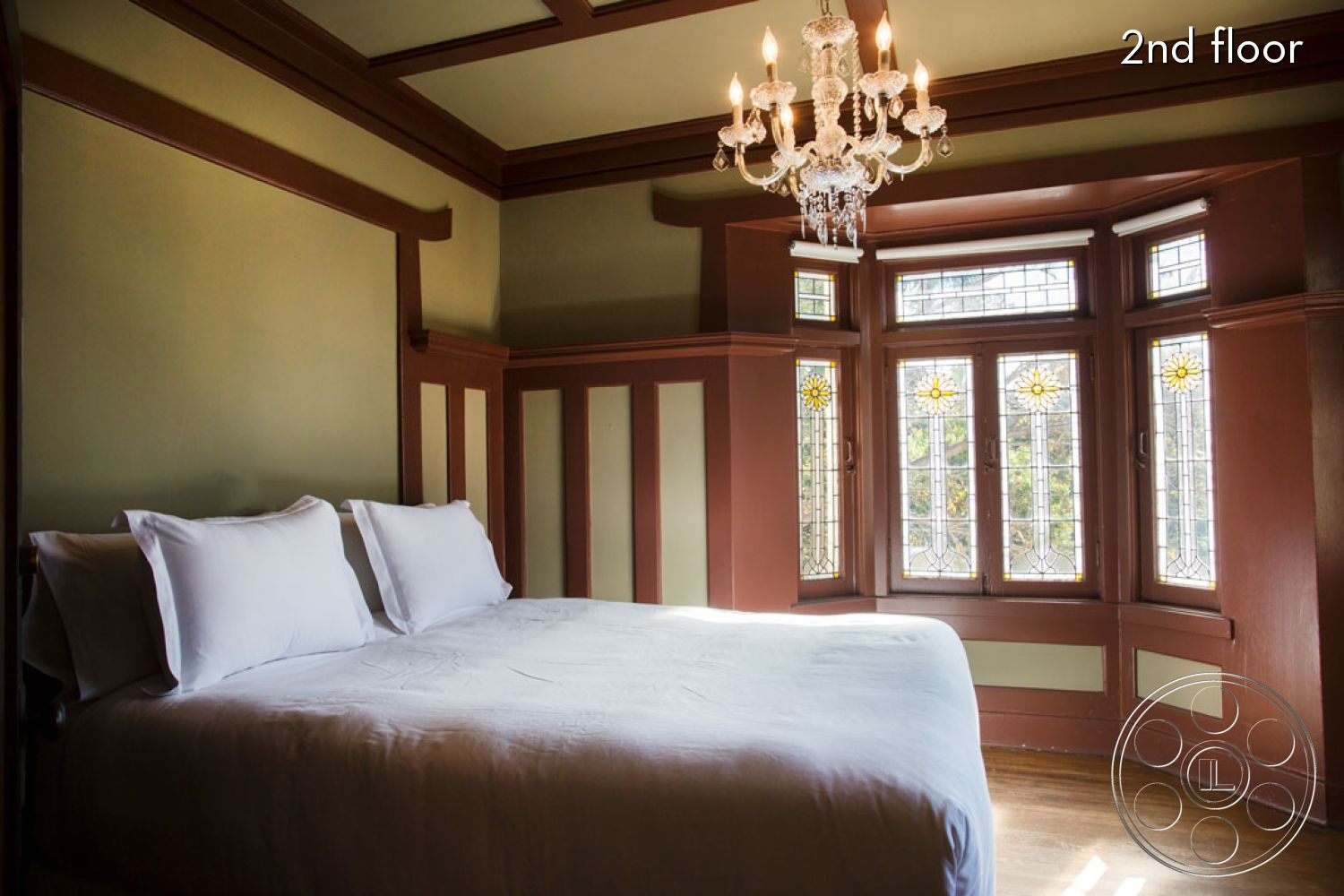The Rosenheim Mansion - indoors, furniture, room, bed, bedroom, wood, lamp