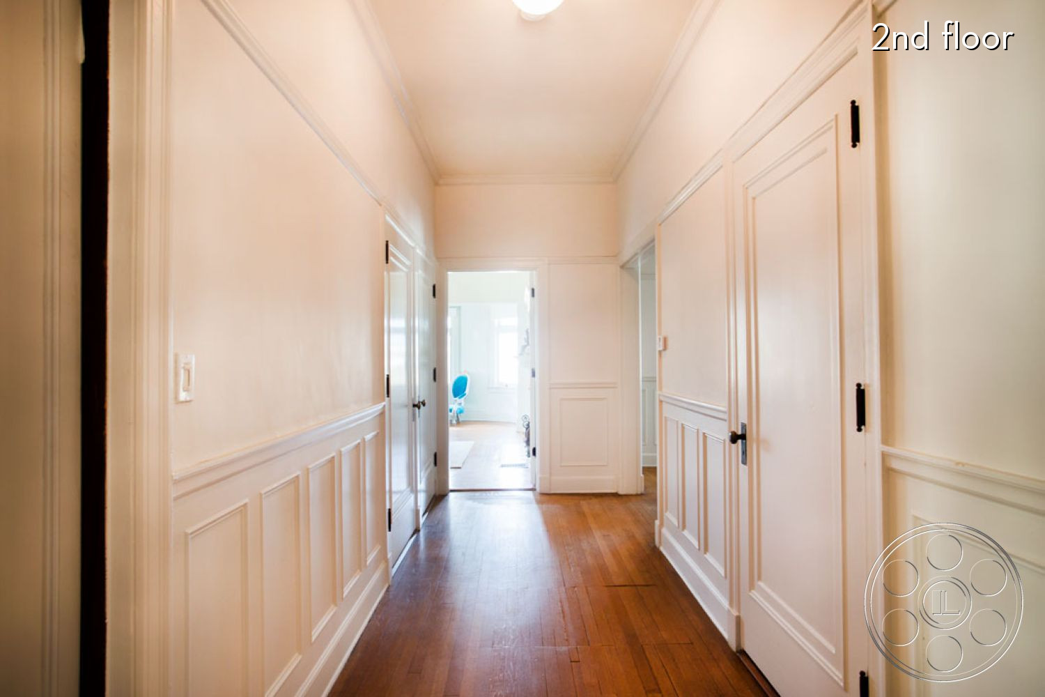 The Rosenheim Mansion - indoors, corridor, wood, hardwood
