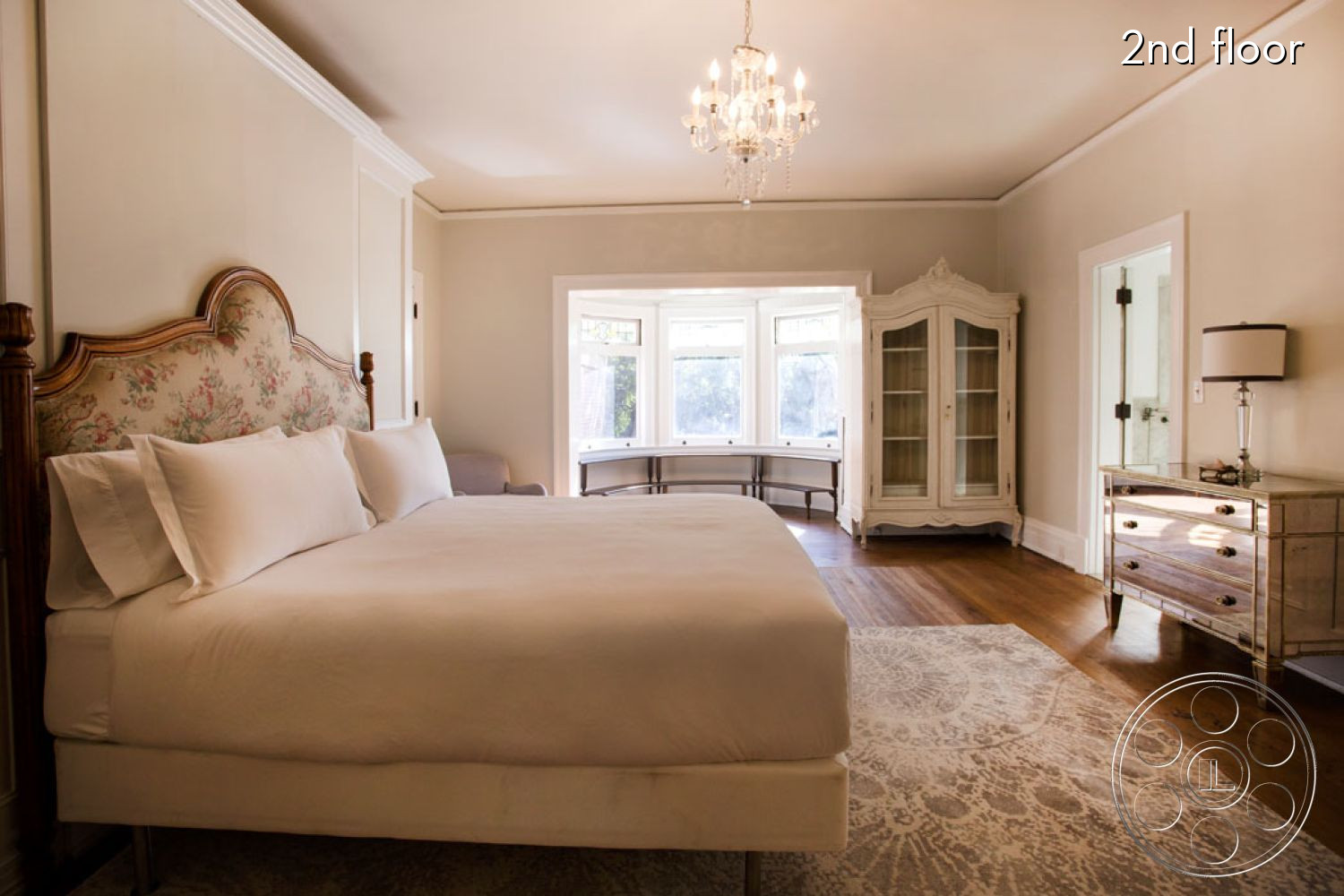 The Rosenheim Mansion - indoors, furniture, room, bed, bedroom, wood, living room, hardwood