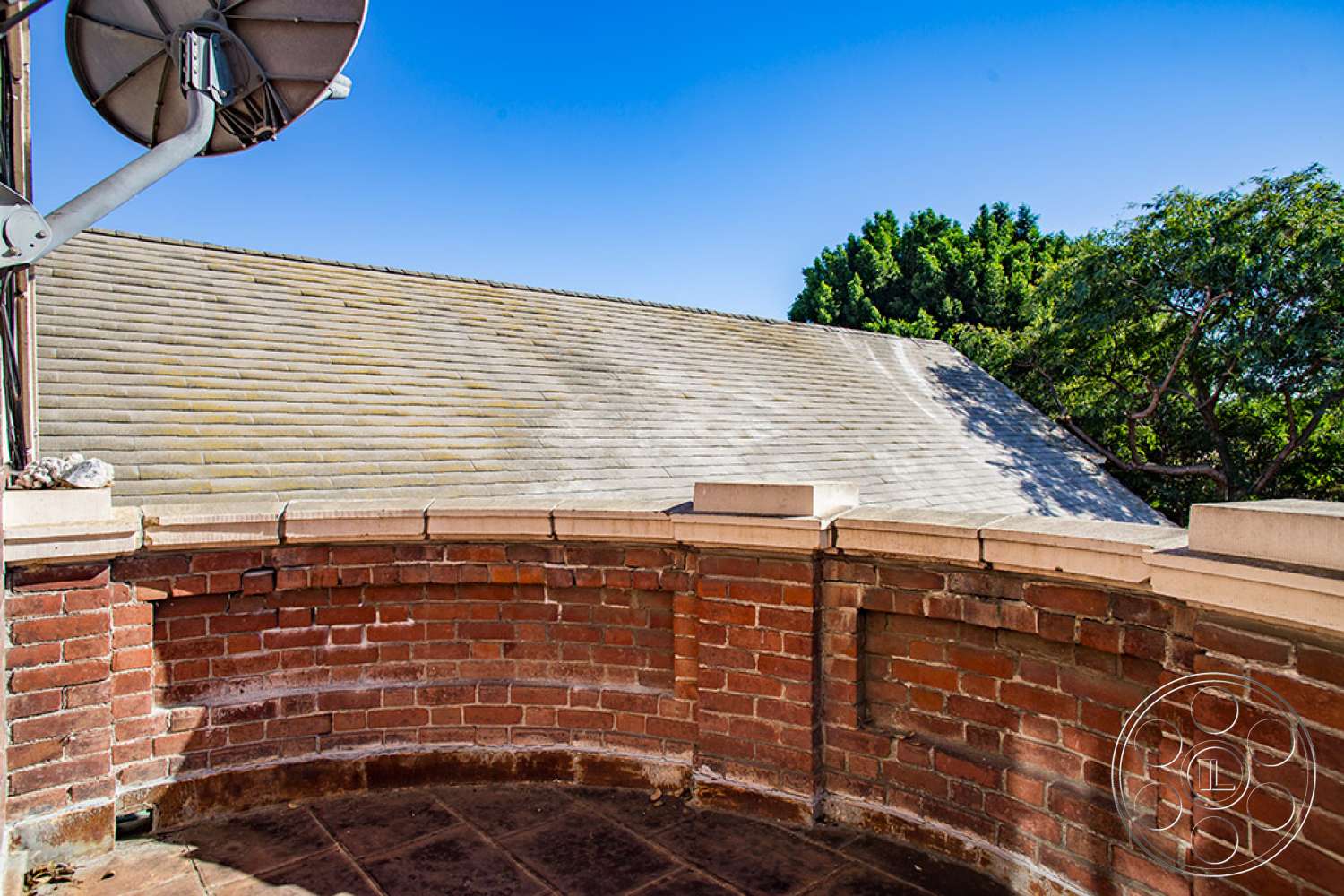 The Rosenheim Mansion - brick, roof, tile roof