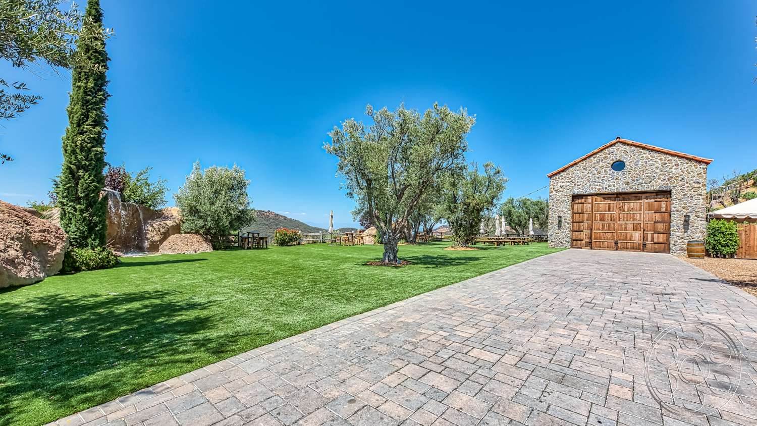 Ranch 35 - plant, flagstone, path, walkway, pavement, sidewalk, grass, lawn
