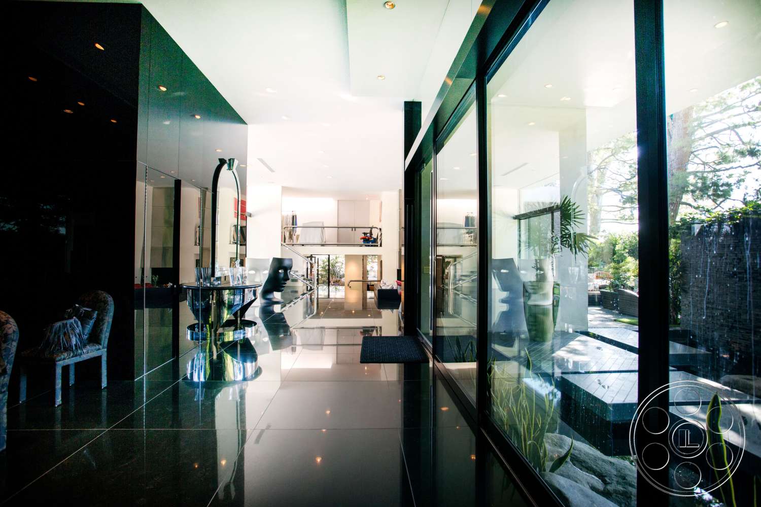 Modern 197 - indoors, room, lobby, corridor, handrail, banister