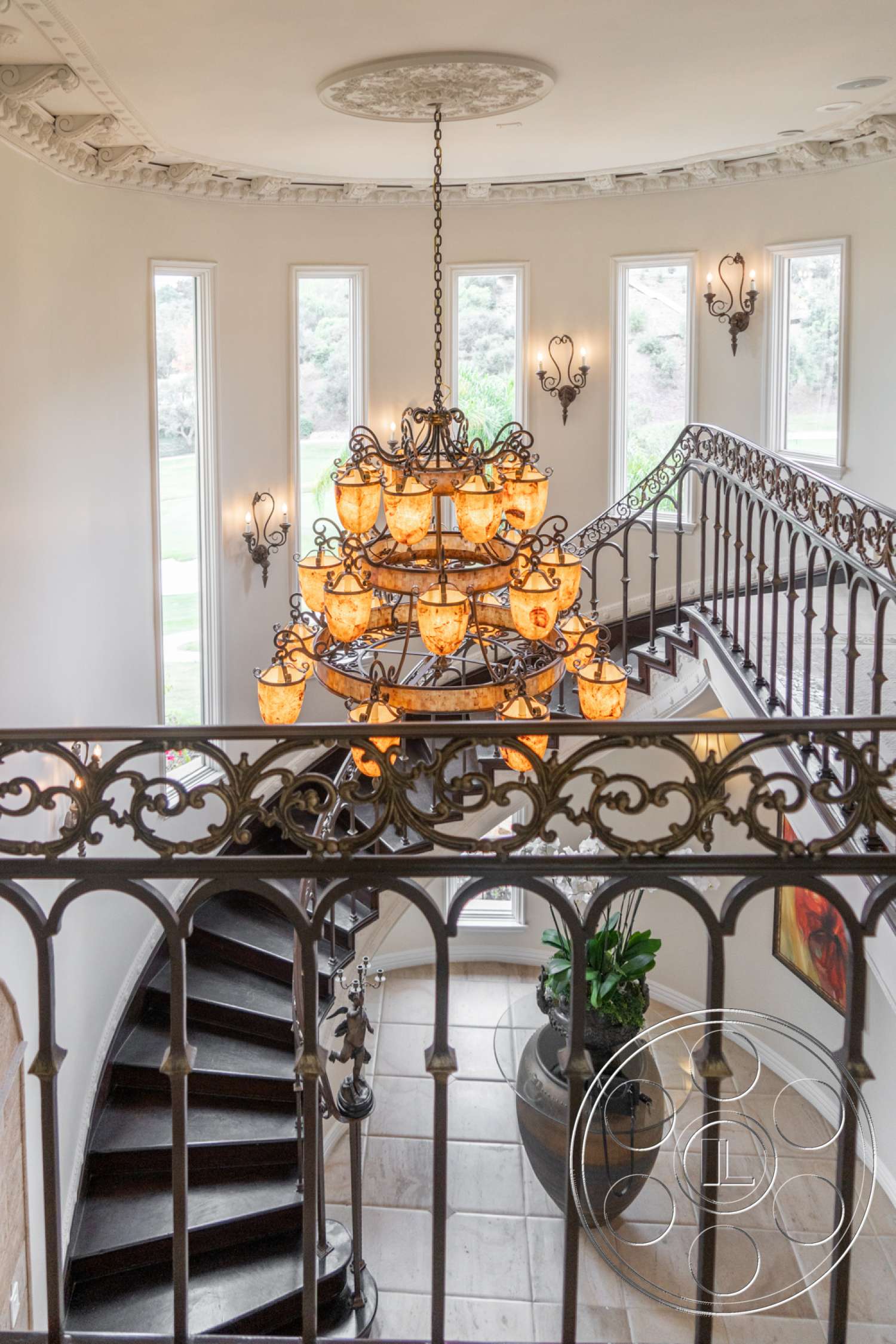 Medit 134 - plant, handrail, banister, staircase, railing
