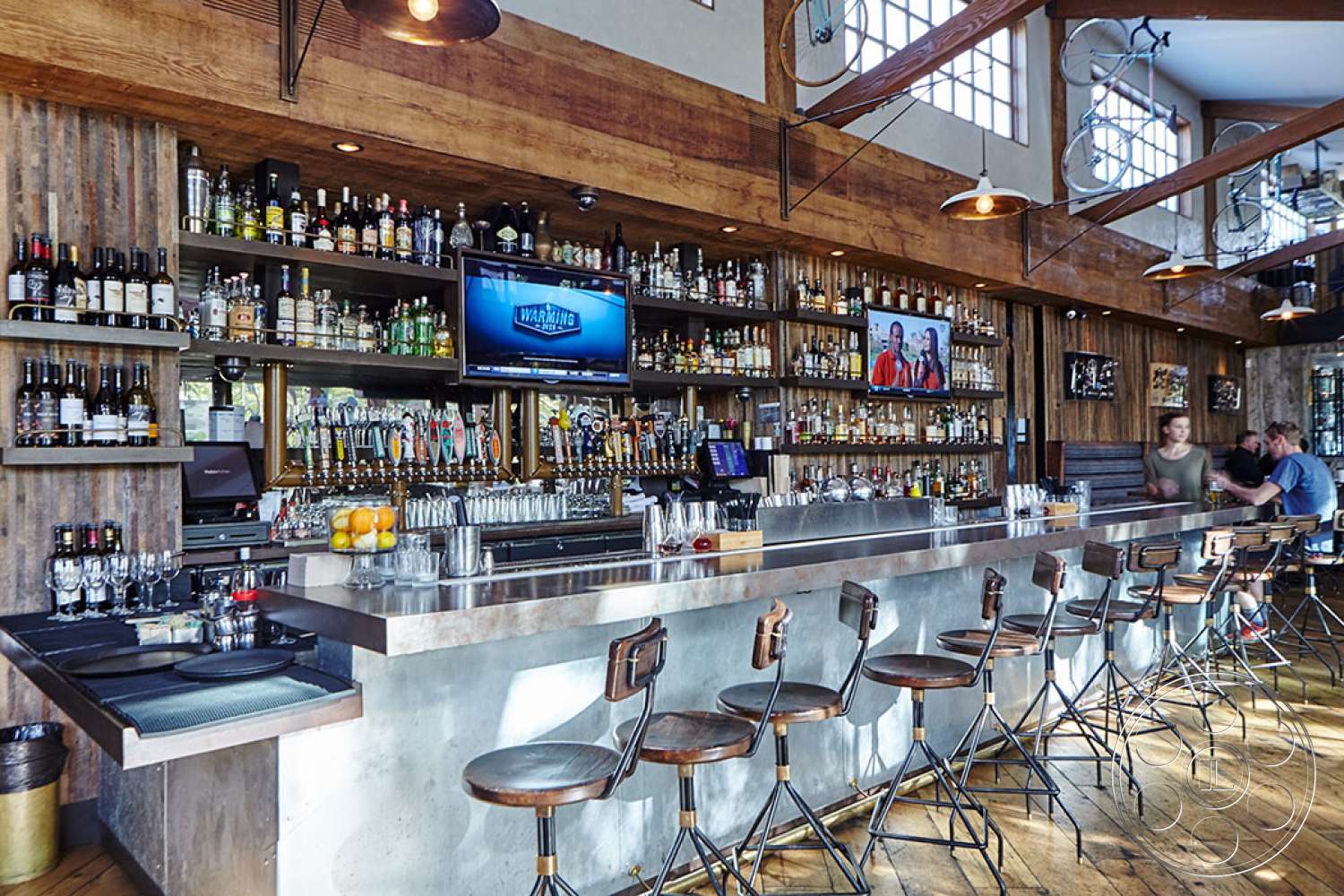 Bar 3 - furniture, chair, restaurant, cafeteria, shelf, monitor, display, pub, bar counter