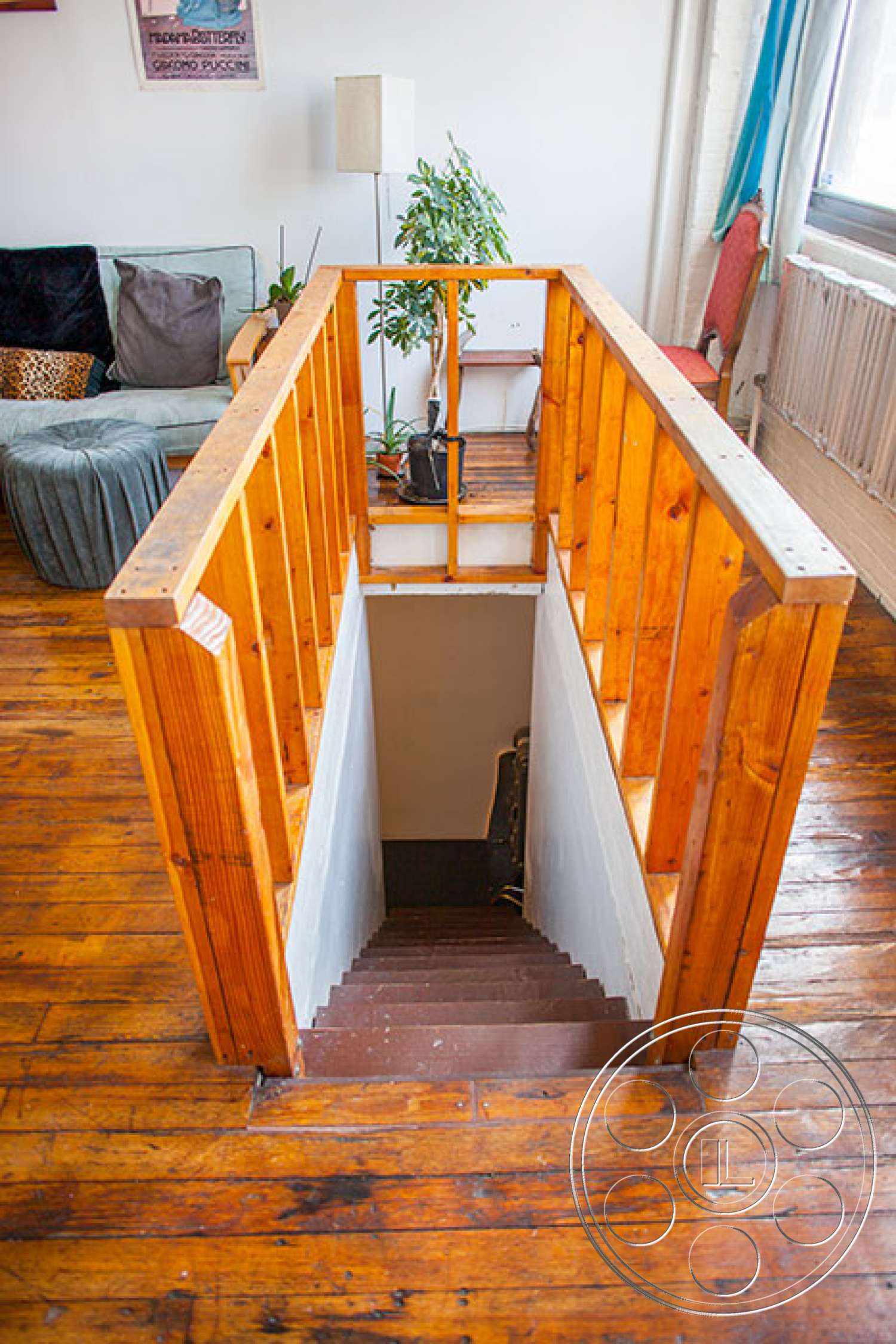 Brooklyn 37 - indoors, loft, wood, room, living room, hardwood