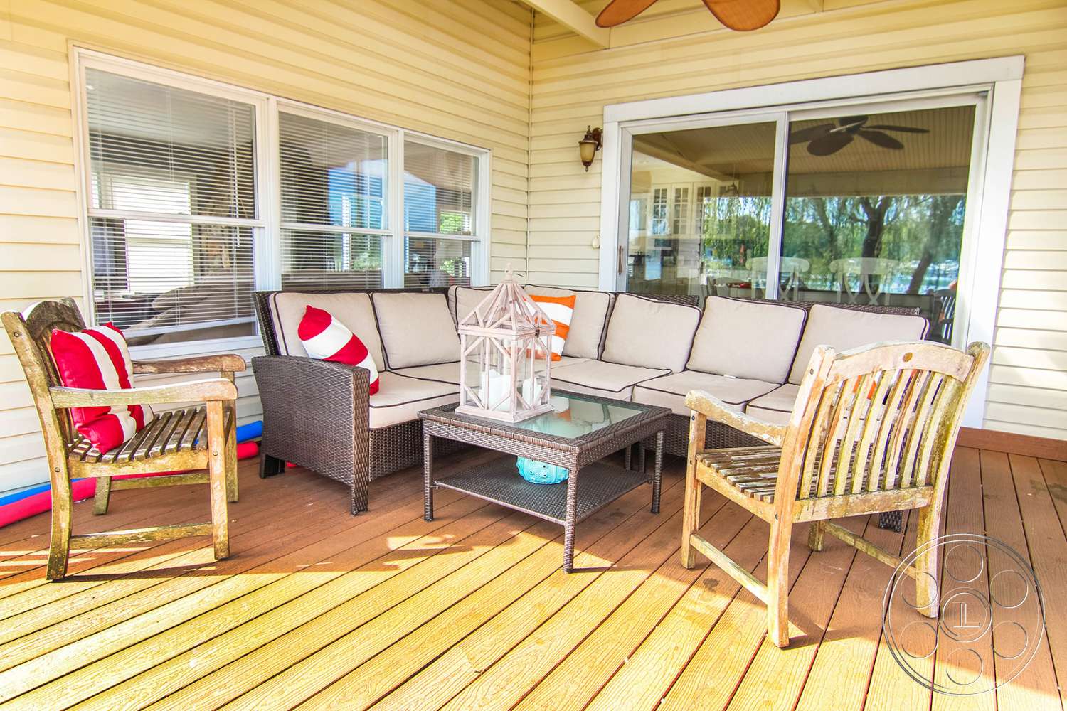 Long Island 12 - indoors, wood, furniture, table, couch, coffee table, rug, chair, hardwood, home decor, porch, deck