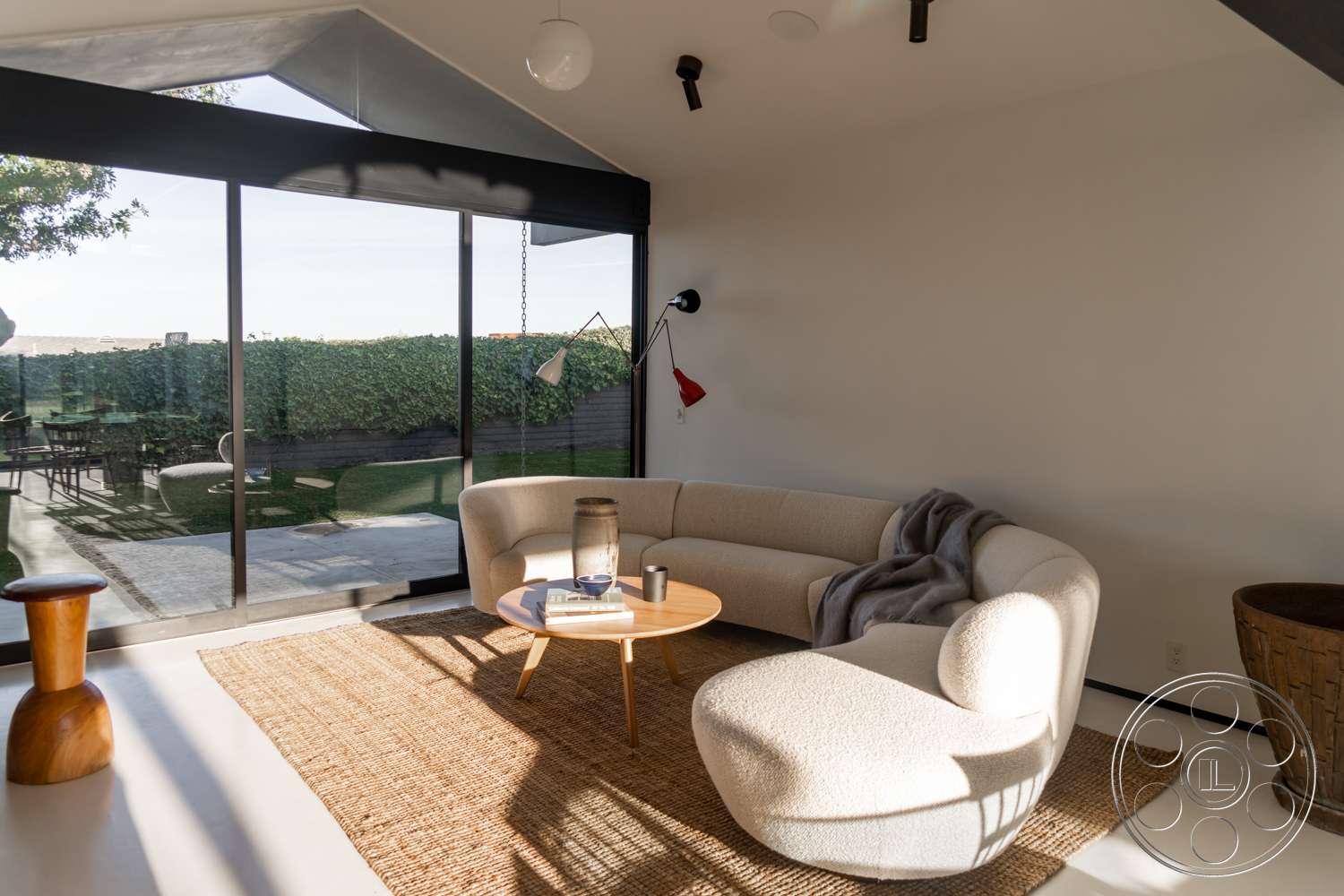 Koenig House Palos Verdes - indoors, furniture, table, room, living room, couch, coffee table, rug