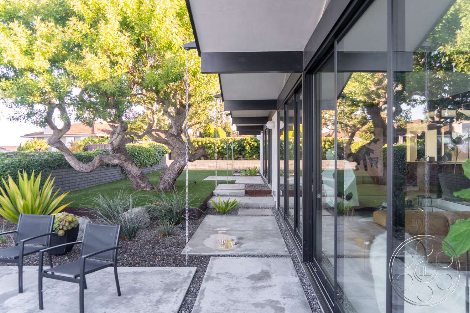 Koenig House Palos Verdes - furniture, chair, patio, outdoors, flagstone, garden