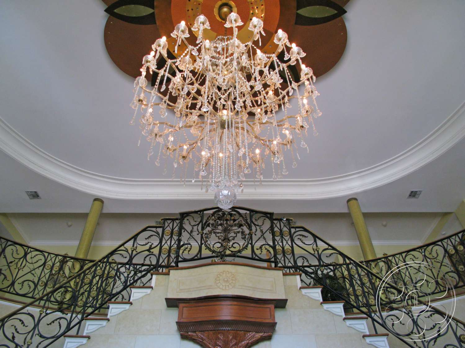 Long Island 7 - handrail, banister, lamp, chandelier