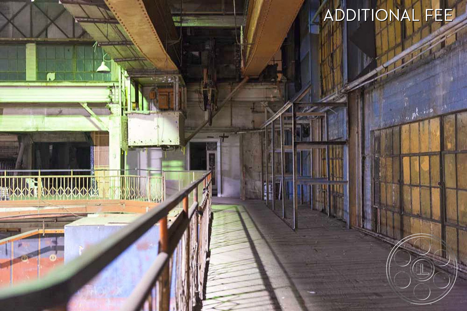 Warehouse 2 - corridor, wood, handrail, banister, railing