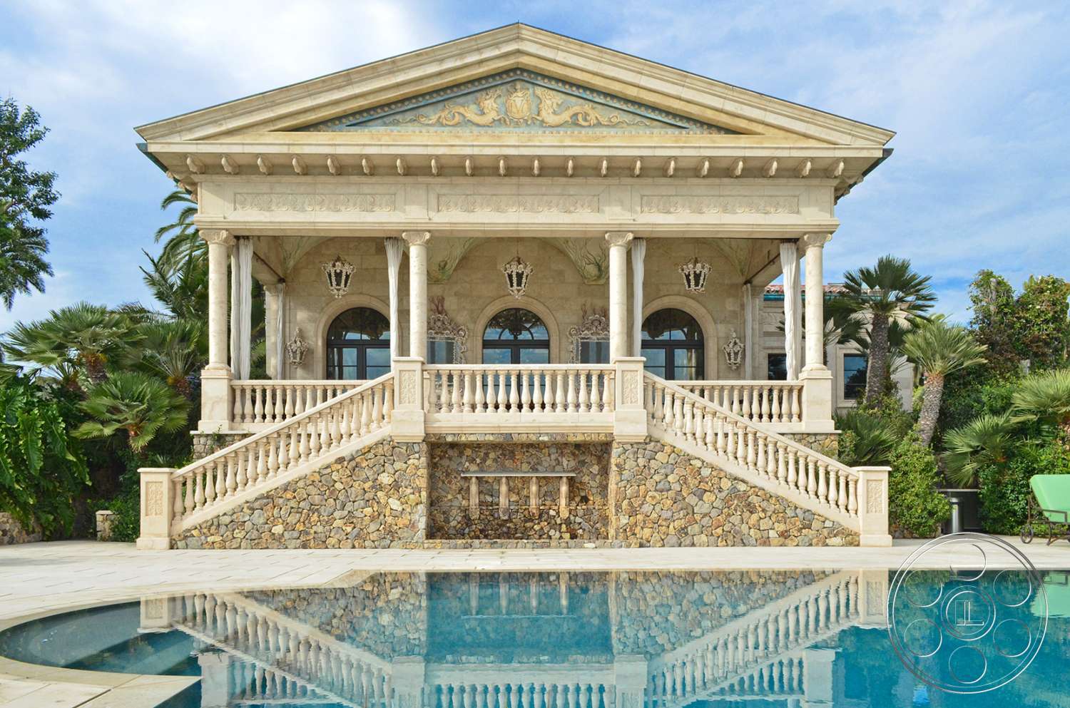 Mansion 16 - porch, handrail, banister, house, villa, mansion