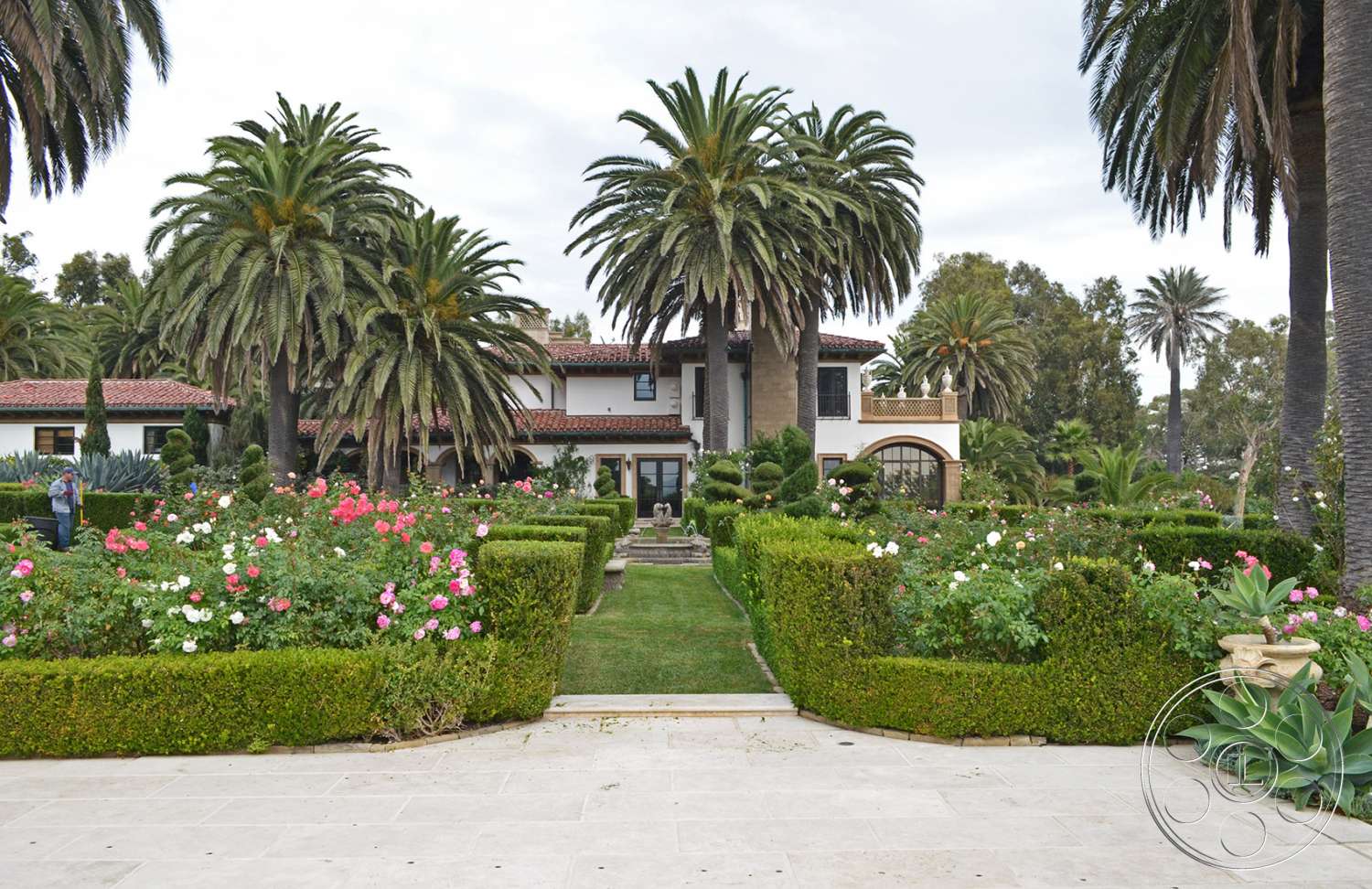 Mansion 16 - outdoors, flagstone, house, villa, garden, arbour