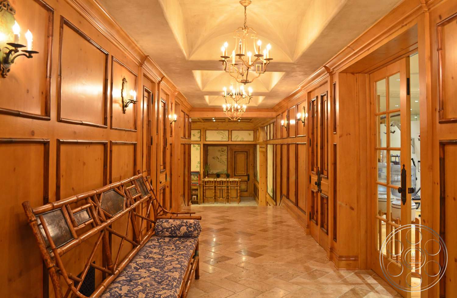 Mansion 16 - wood, corridor, hardwood, lamp