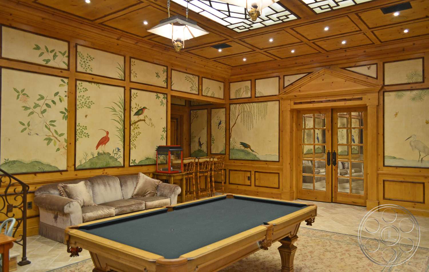 Mansion 16 - indoors, furniture, table, room, couch, pool table, billiard room