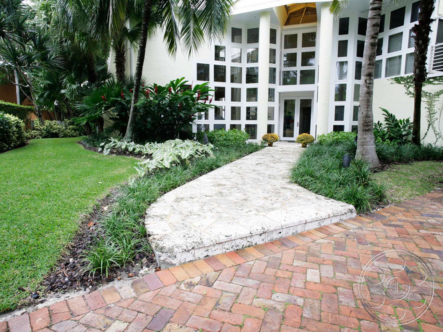 Miami 7 - plant, patio, outdoors, flagstone, path, walkway, grass