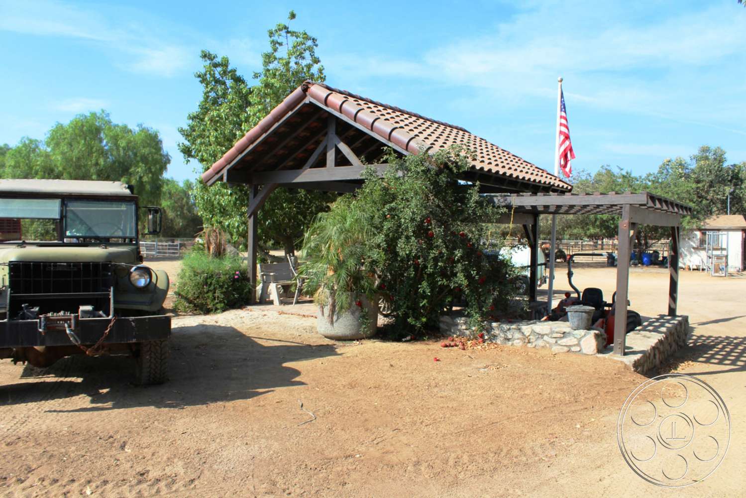 Ranch 6 - transportation, vehicle, machine, wheel, patio, porch, pergola, truck
