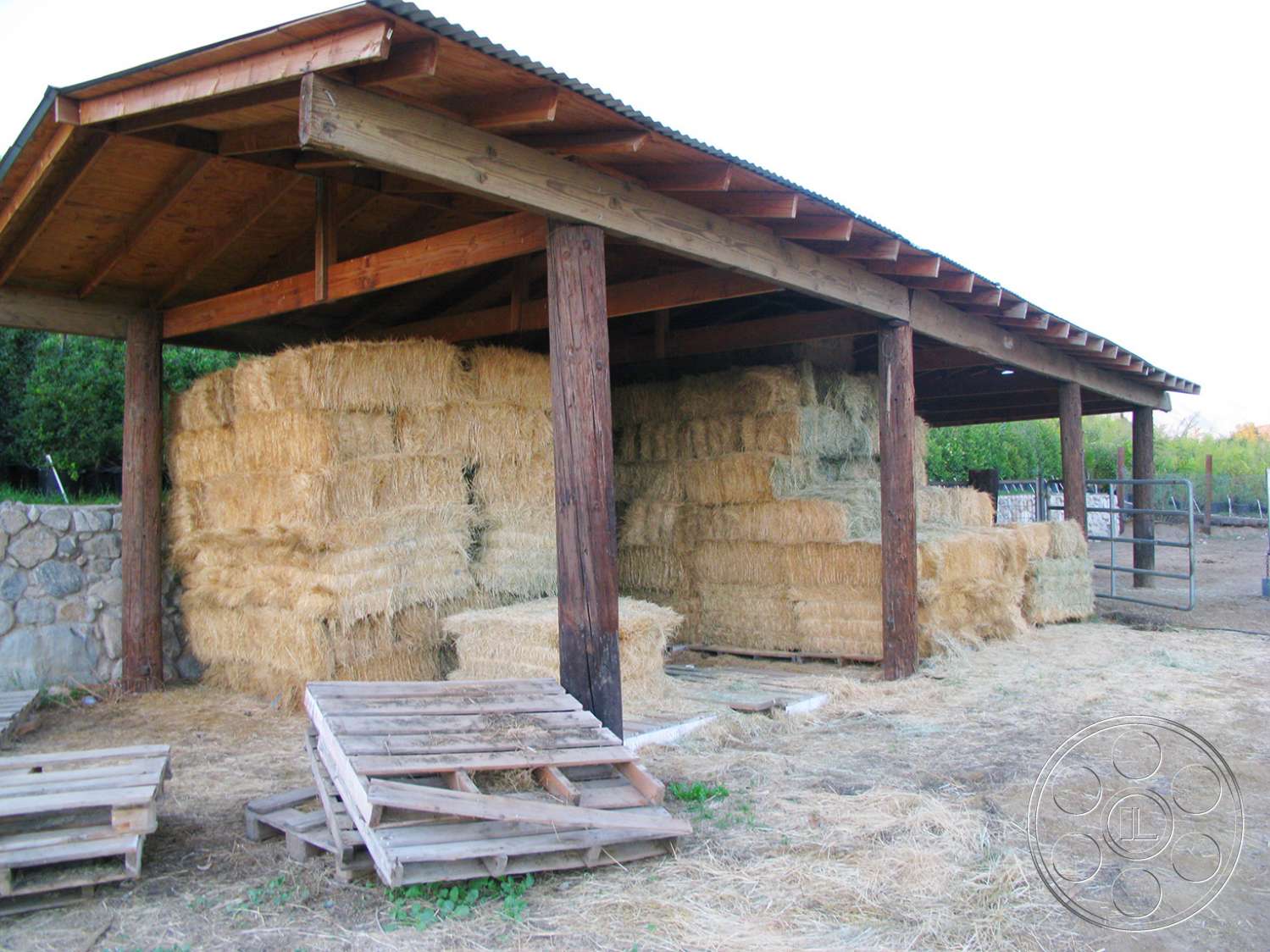 Ranch 6 - wood, furniture, plywood, patio, porch, outdoors, pergola, bench