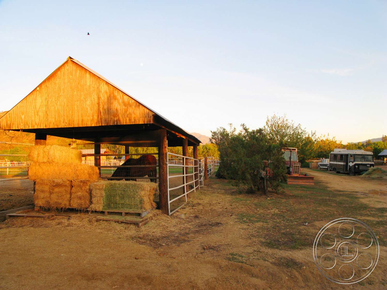 Ranch 6 - transportation, vehicle, shelter, outdoors, rural, countryside, house, hut, shack, tent, bus