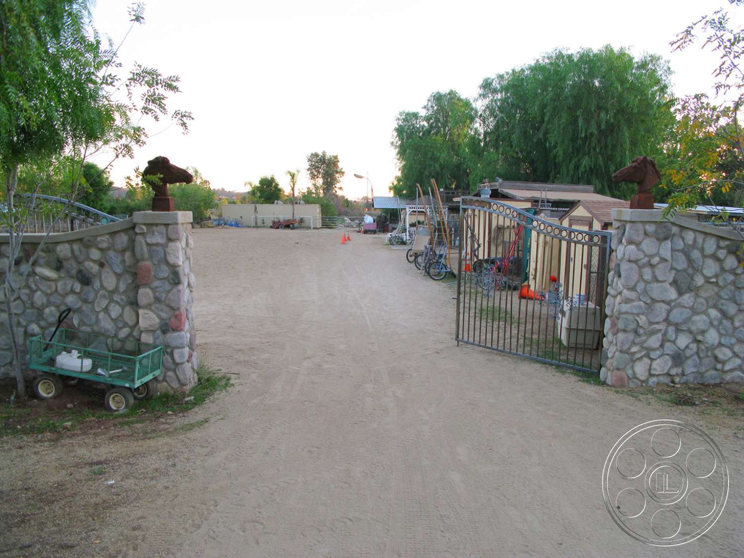 Ranch 6 - car, transportation, automobile, vehicle, machine, wheel, outdoors, flagstone, garden, arbour