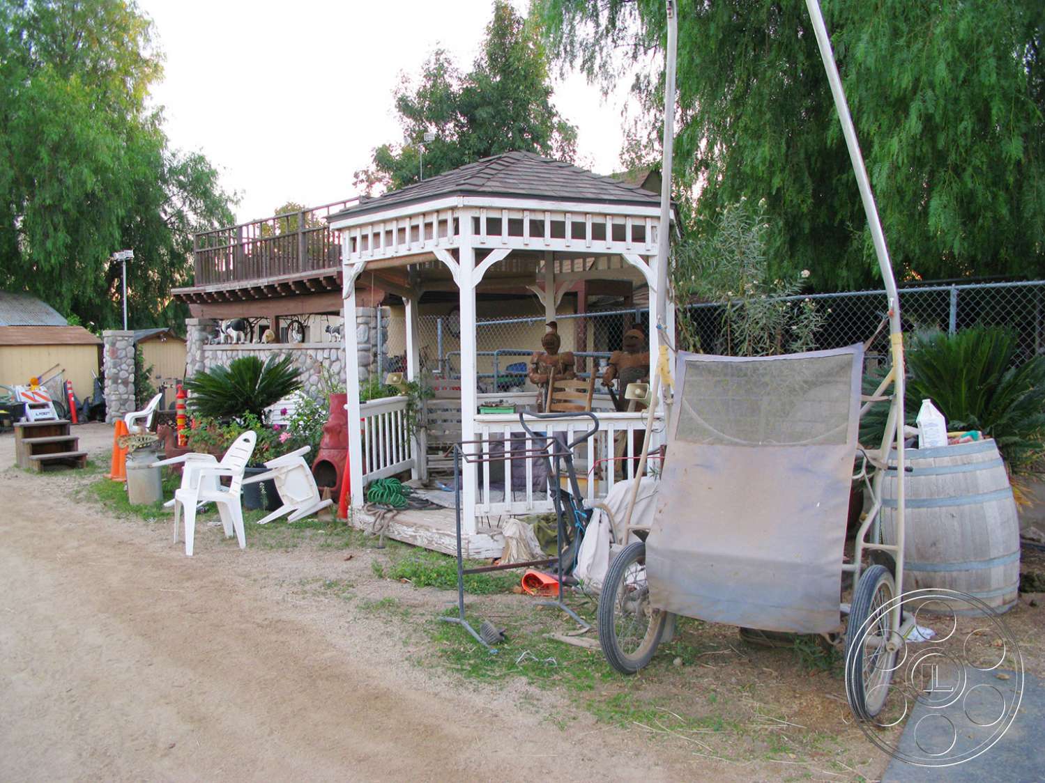 Ranch 6 - furniture, chair, car, transportation, automobile, vehicle, machine, wheel, patio, porch, pergola