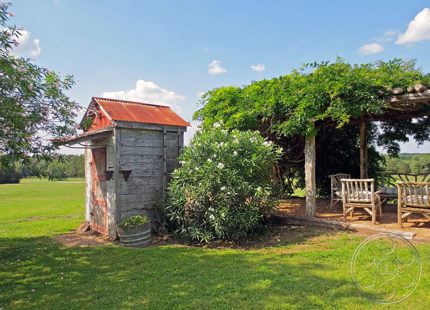 Shabby Chic Texas - old outhouse - shelter, outdoors, rural, countryside, house, cabin, old outhouse